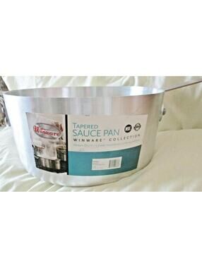 NEW Winco Winware ASP-10 Professional Saucepan 10 Quart Aluminum